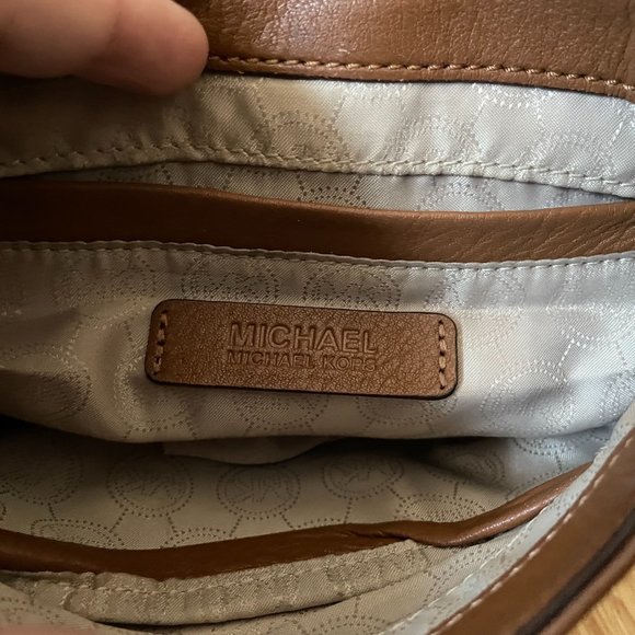 Michael Kors Small Gold Buckle Crossbody Purse - Picture 8 of 12